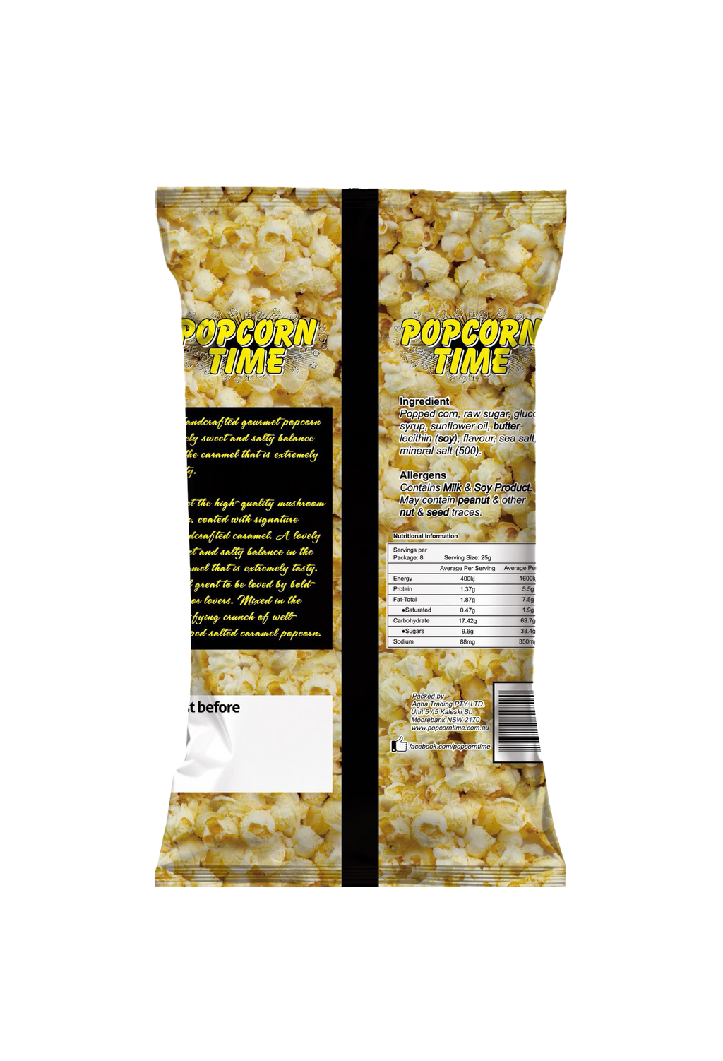 Popcorn Time Salted Caramel Popcorn Multipack Carton