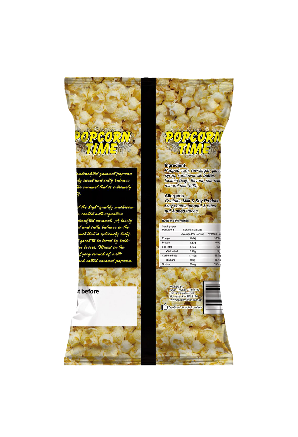Popcorn Time Salted Caramel Popcorn Multipack Carton
